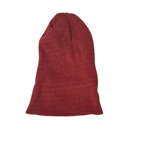 Yacht & Smith Unisex Burgundy Red Knit Beanie - Picture 7 of 7